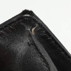 Gucci Black Nylon and Leather Combination Lock Briefcase