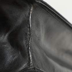 Gucci Black Nylon and Leather Combination Lock Briefcase