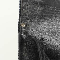 Gucci Black Nylon and Leather Combination Lock Briefcase