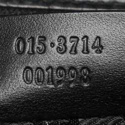 Gucci Black Nylon and Leather Combination Lock Briefcase
