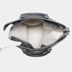 Gucci Gray GG Supreme Canvas and Leather Ophidia Tote Bag