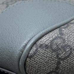 Gucci Gray GG Supreme Canvas and Leather Ophidia Tote Bag