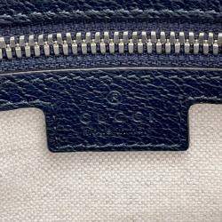 Gucci Navy PVC Leather Ophidia Tote Bag