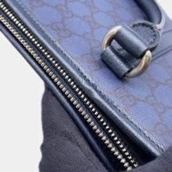 Gucci Navy PVC Leather Ophidia Tote Bag