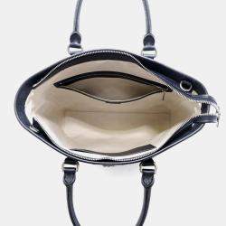 Gucci Navy PVC Leather Ophidia Tote Bag