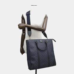 Gucci Navy PVC Leather Ophidia Tote Bag