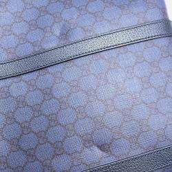 Gucci Navy PVC Leather Ophidia Tote Bag