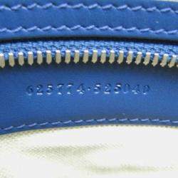 Gucci Blue GG Embossed Tote Leather Tote Bag 