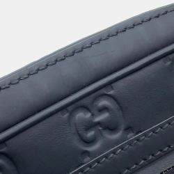 Gucci Black GG Rubber Effect Small Cross Body Bag 