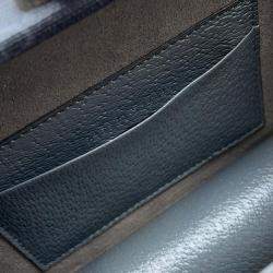 Gucci Grey/Black Cutout Interlocking G Shoulder Bag 