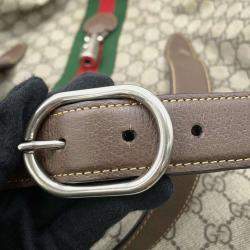 Gucci Beige/Brown GG Supreme Canvas Jackie 1961 Travel Bag