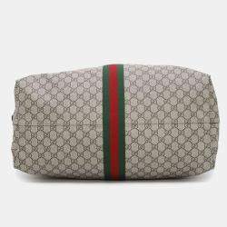 Gucci Beige/Brown GG Supreme Canvas Jackie 1961 Travel Bag