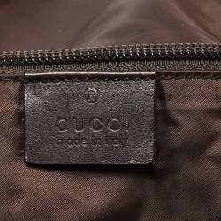 Gucci Brown Diamante Nylon Web Backpack