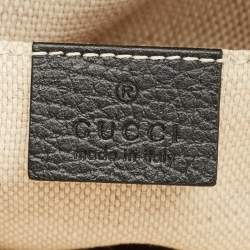 Gucci Black Leather Soho Chain Backpack