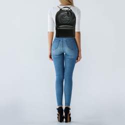 Gucci Black Leather Soho Chain Backpack
