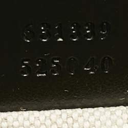 Gucci Black GG Embossed Perforated Leather Double Belt Bag