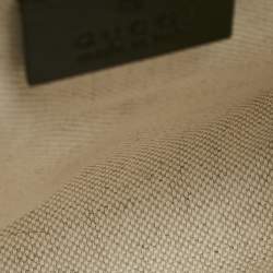 Gucci Black GG Embossed Perforated Leather Double Belt Bag