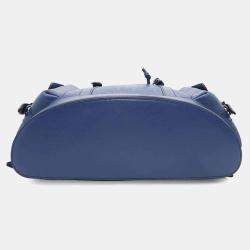 Gucci Blue Leather GG Embossed Backpack