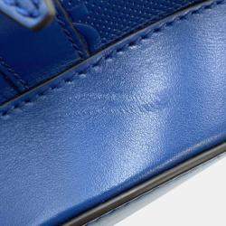 Gucci Blue Leather GG Embossed Backpack