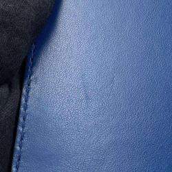 Gucci Blue Leather GG Embossed Backpack