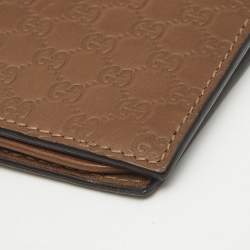 Gucci Brown Microguccissima Leather Long Wallet
