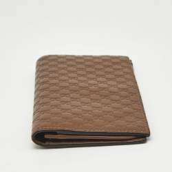 Gucci Brown Microguccissima Leather Long Wallet