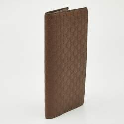 Gucci Brown Microguccissima Leather Long Wallet