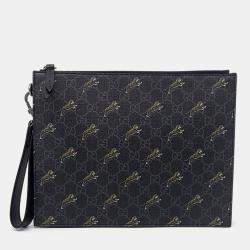 Gucci Grey PVC Supreme GG Clutch