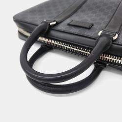 Gucci Black PVC Briefcase