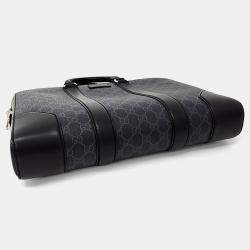 Gucci Black PVC Briefcase