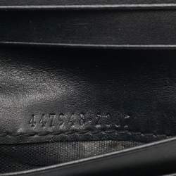 Gucci Black Guccissima Leather Bifold Card Holder 