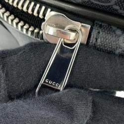 Gucci Gg Supreme Suitcase Black Pvc Leather