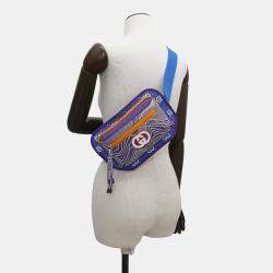 Gucci Gg nylon Belt Bag Blue/Purple Nylon Rubber