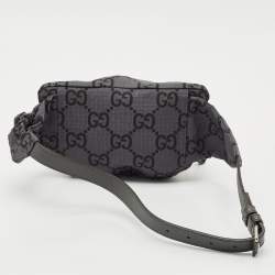 مملوكة مسبقًا حقيبة خصر غوتشي نايلون رمادي GG ريبستوب