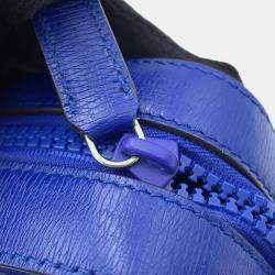 Gucci Interlocking G Print Blue Leather Crossbody Bag