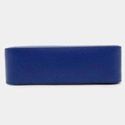 Gucci Interlocking G Print Blue Leather Crossbody Bag