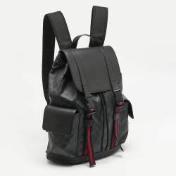 Gucci Black GG Supreme Canvas Backpack