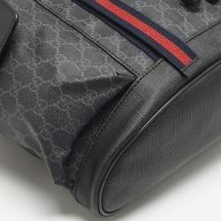Gucci Black GG Supreme Canvas Backpack