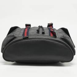 Gucci Black GG Supreme Canvas Backpack