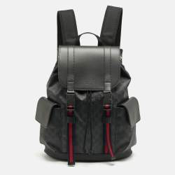 Gucci Black GG Supreme Canvas Backpack