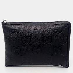 Gucci Black Leather Clutch