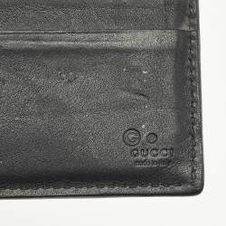Gucci Black Microguccissima Leather Bifold Compact Wallet