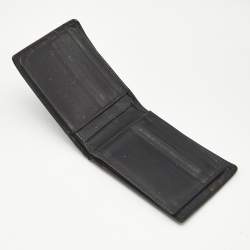 Gucci Black Microguccissima Leather Bifold Compact Wallet