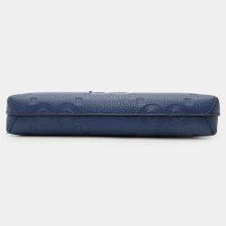 Gucci Jumbo GG Small Blue Leather Messenger Bag