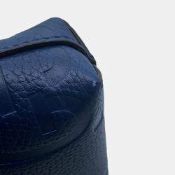 Gucci Jumbo GG Small Blue Leather Messenger Bag