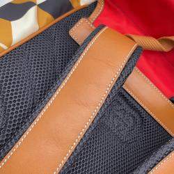 Gucci Interlocking G Rabbit Brown/Red Nylon and Leather Backpack