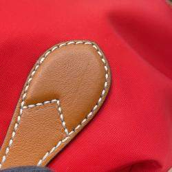 Gucci Interlocking G Rabbit Brown/Red Nylon and Leather Backpack