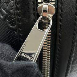 Gucci Gg Embossed Backpack Black Leather