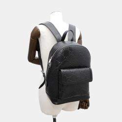 Gucci Gg Embossed Backpack Black Leather