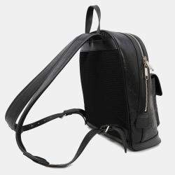 Gucci Gg Embossed Backpack Black Leather